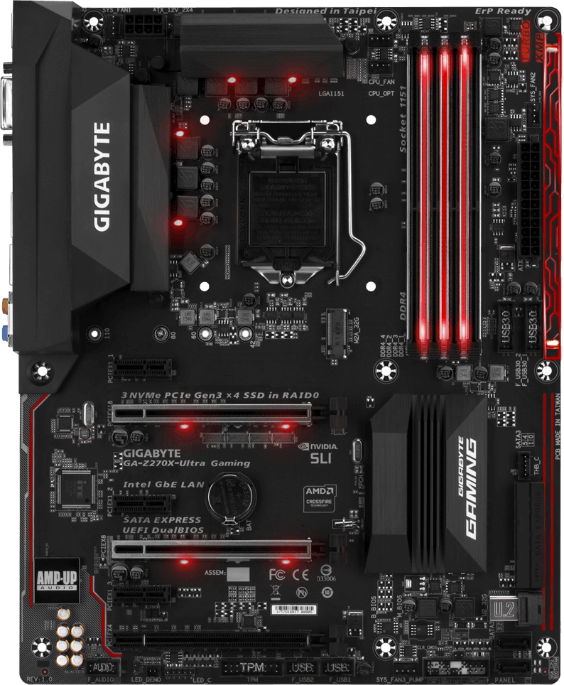 Gigabyte GA-Z270X-Ultra Gaming - Motherboard Specifications On MotherboardDB